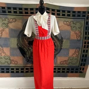 1970’s Lanz Original Skirt with adorable bib detail